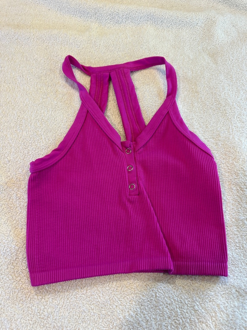 FP movement by free people Women’s Ribbed Racerback  crop Tank Top